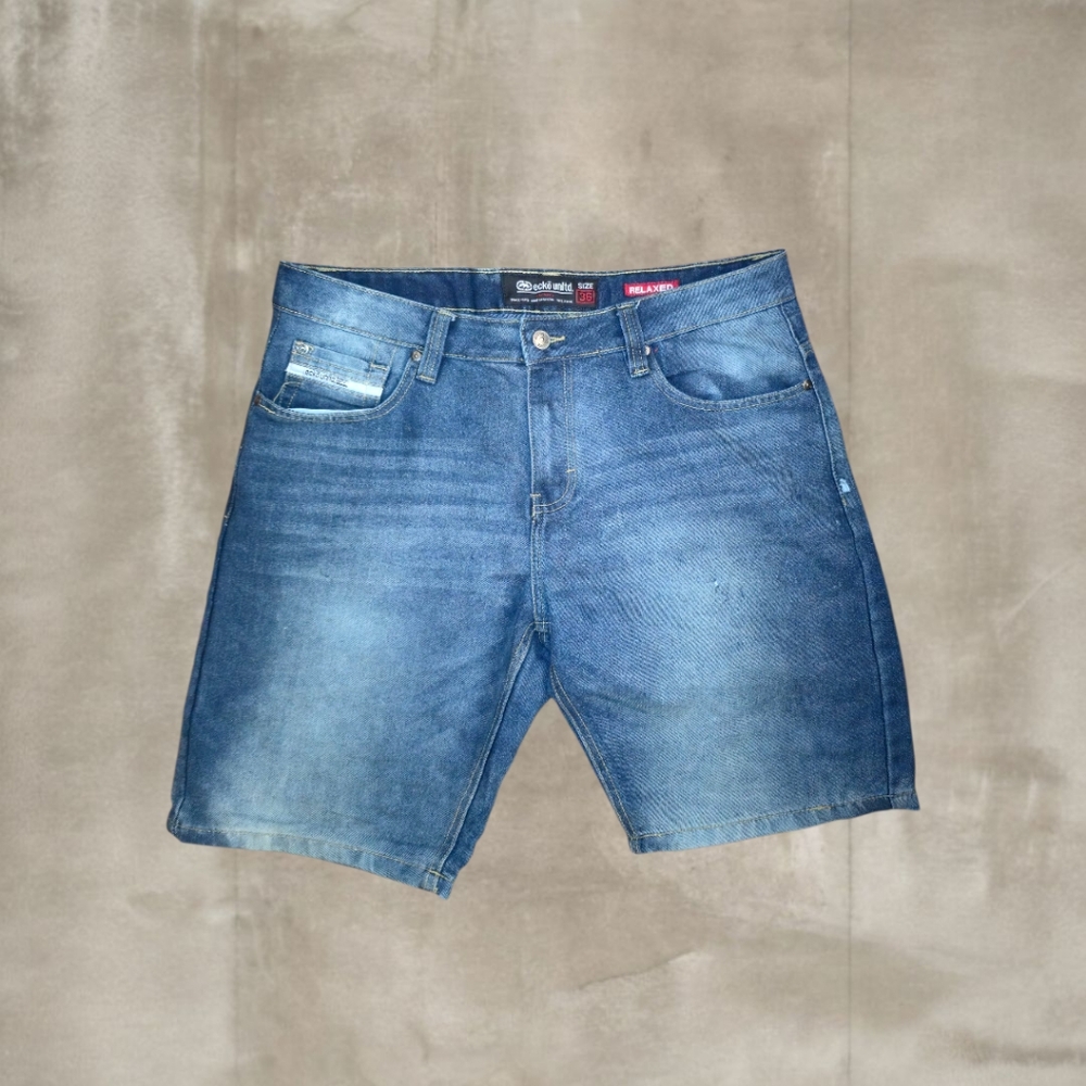 Vintage Y2K Light Wash Faded Denim Shorts